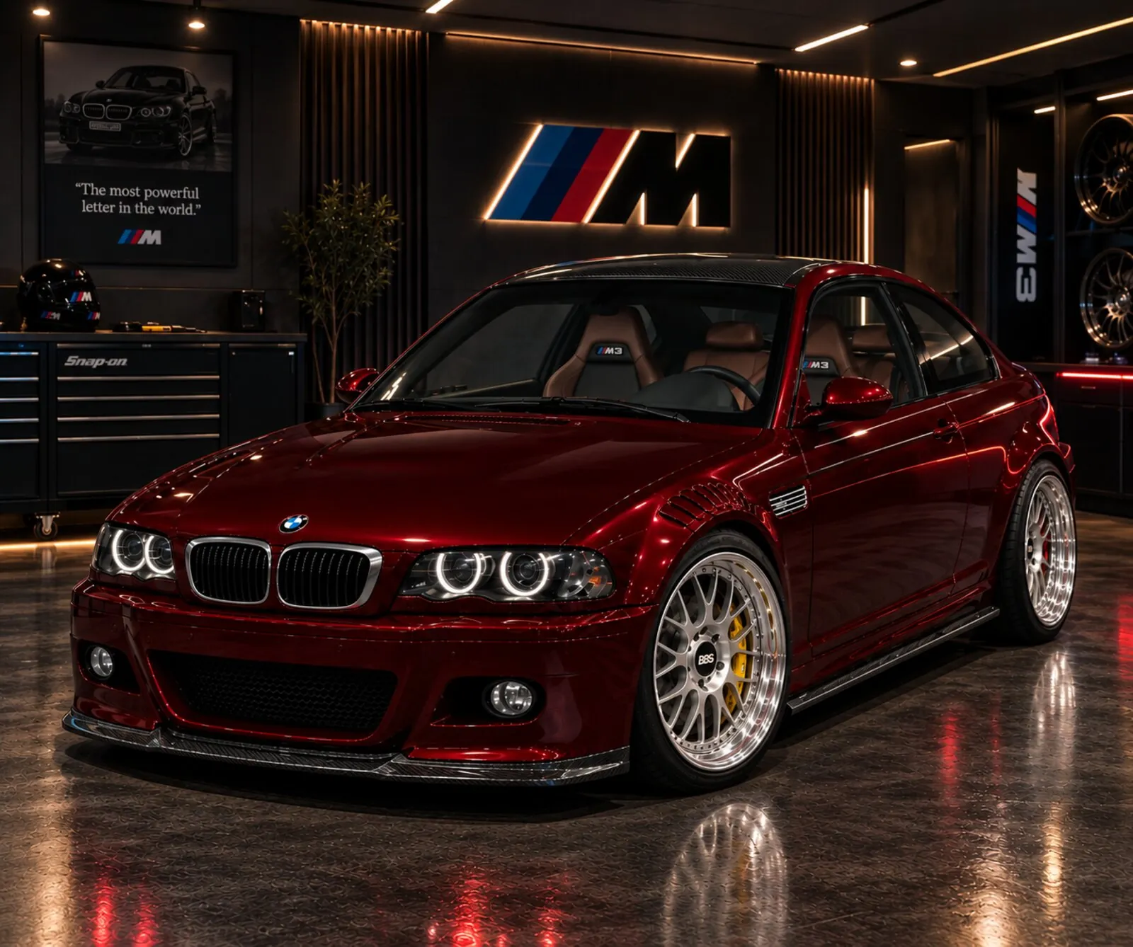 Impressie van het BMW E46 M3-project van Midnight Automotive